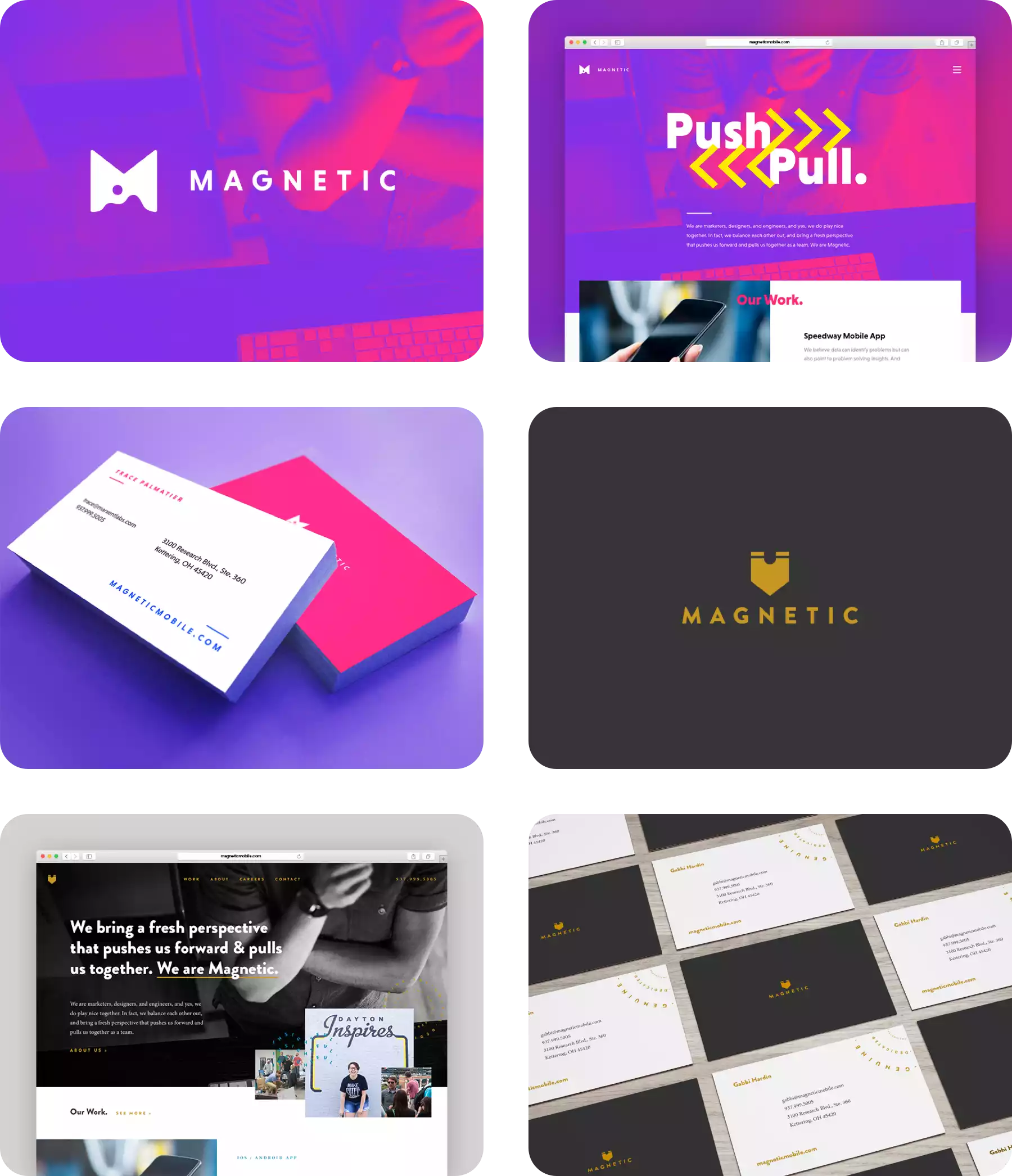 Magnetic Mobile alternate branding design concepts