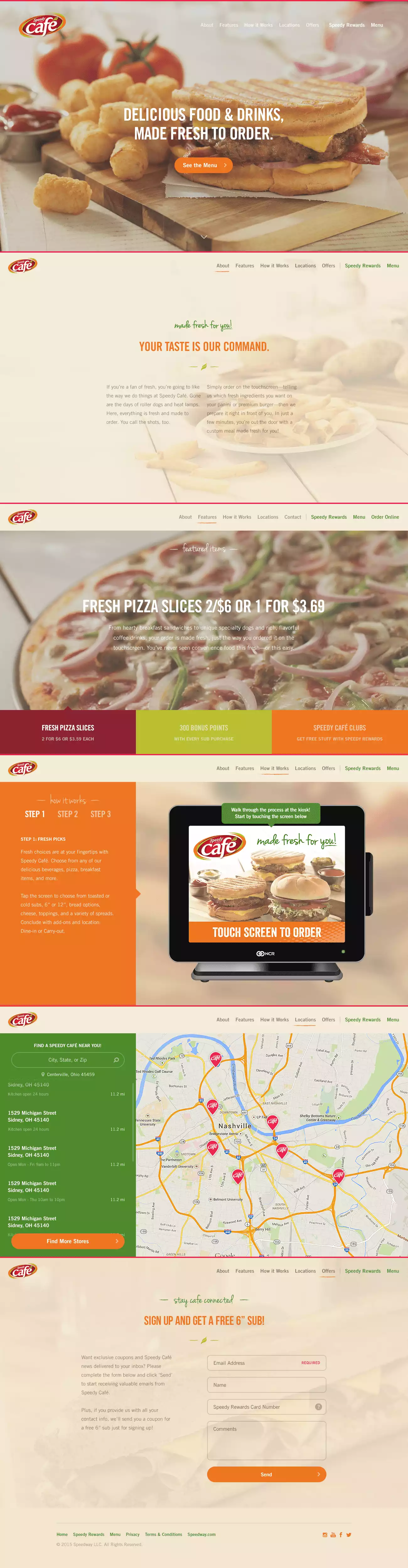 Speedy Cafe Home Page